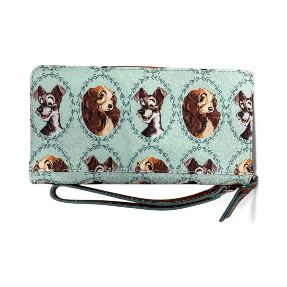 Dooney & Bourke Disney Parks Lady and the Tramp Wristlet. NWOT. - Picture 2 of 3